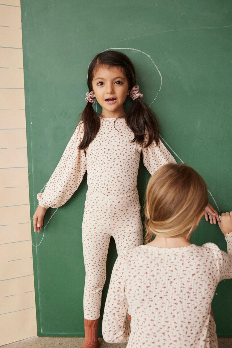 Soor ploom Balloon Tee, Rosebud Print 2y