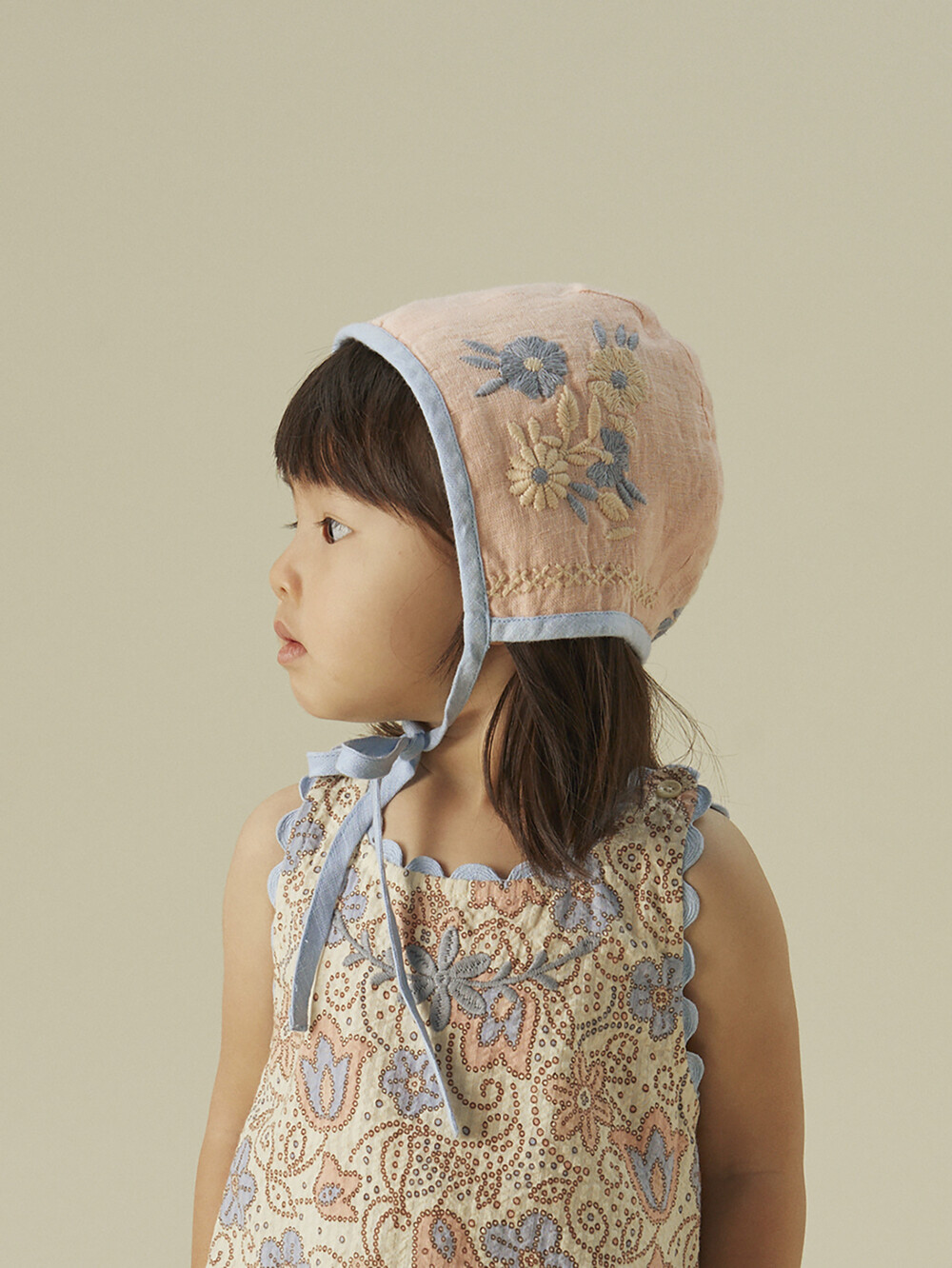APOLINA 花柄ロンパース ボンネット 18-24m apolina ロンパース