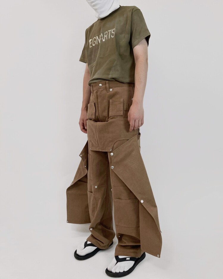 HIDDEN POCKET WORKPANTS (BROWN)