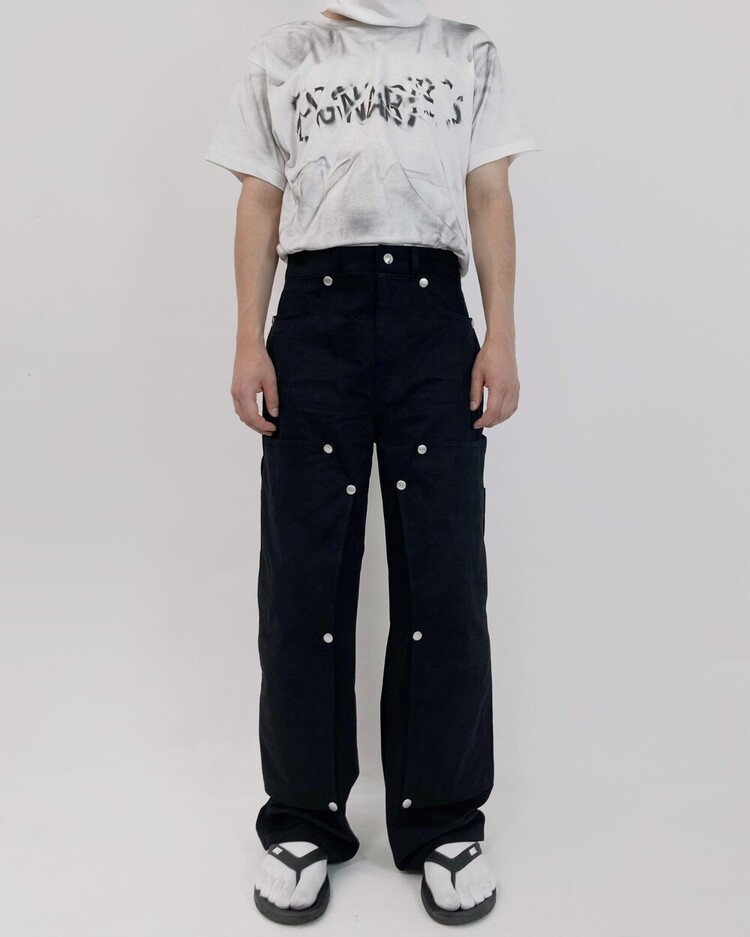 HIDDEN POCKET WORK PANTS (BLACK)