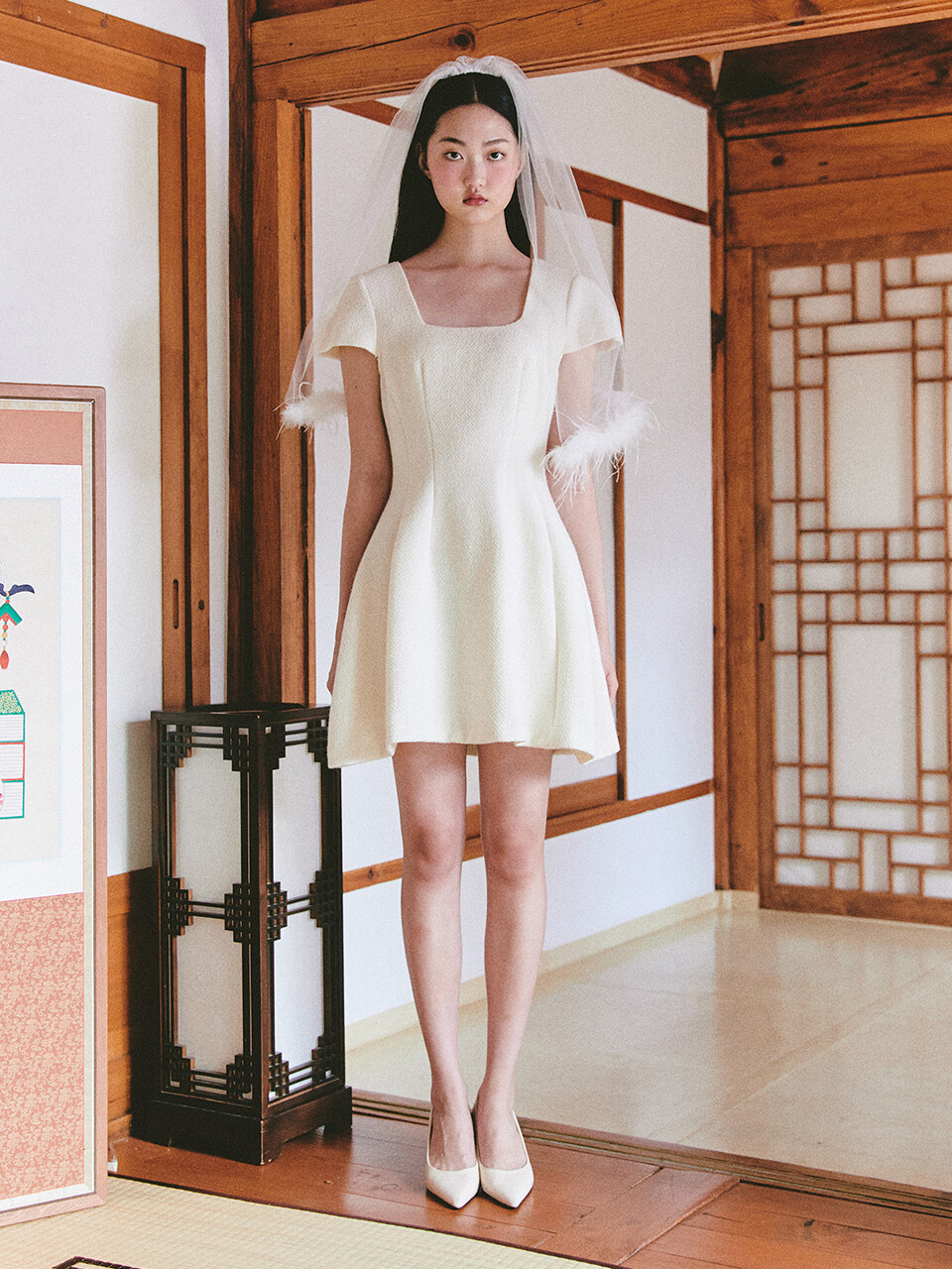 パーティードレス GANISONG Bridal Waltz Mini Dress White Bridal Waltz Mini Dress_white