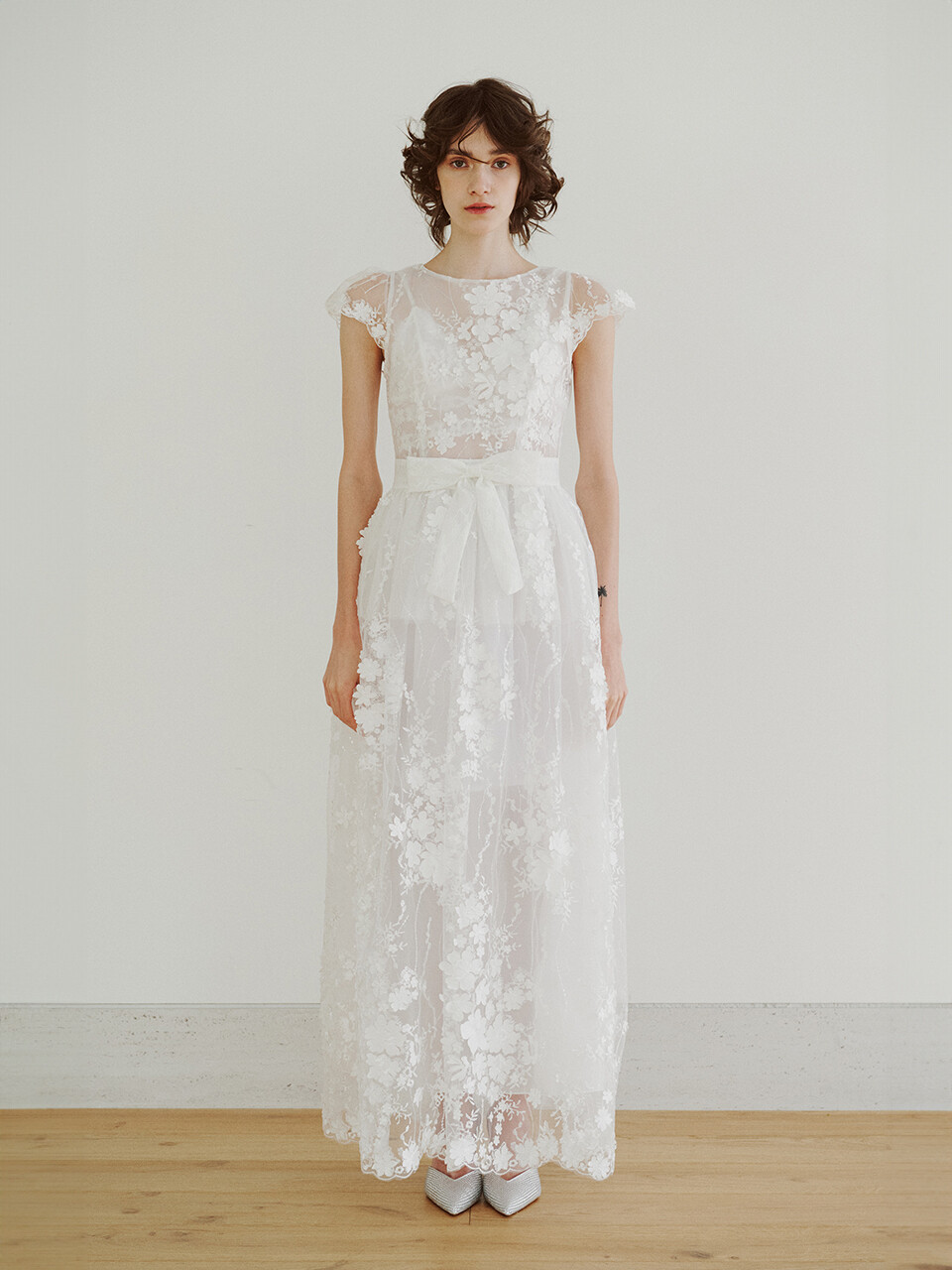★GANISONG★ Bridal Aurora Petals Dress_white Bridal Aurora Petals Dress_white