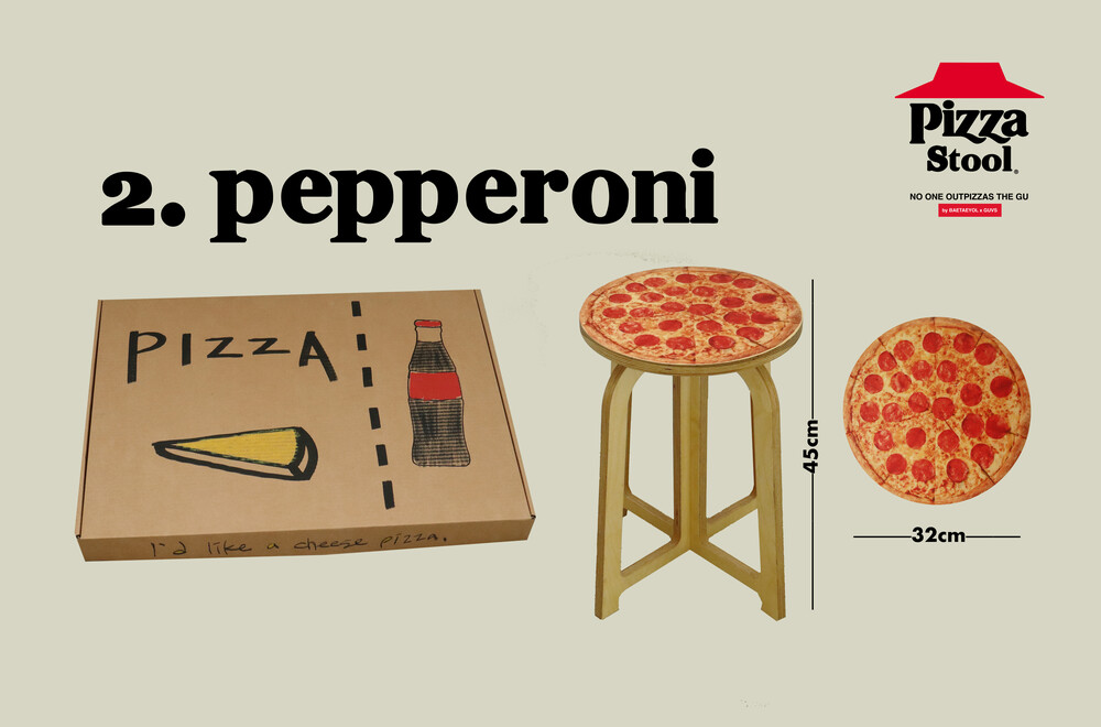 Pizza Stool Pepperoni