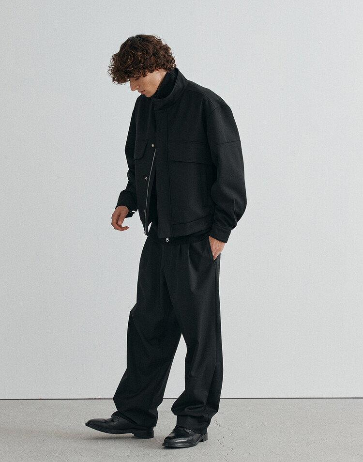 22FW OVERSIZED BOMBER JACKET (BLACK)
