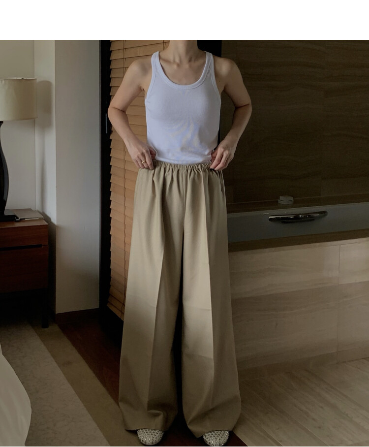 wool georgette trouser_울 조젯 트라우저