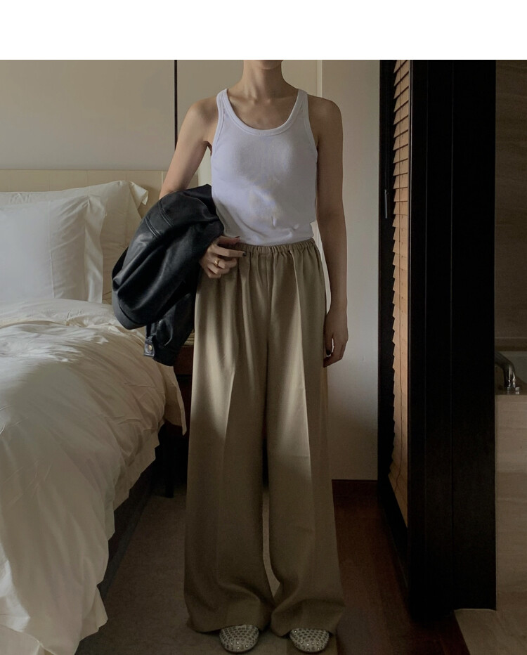 wool georgette trouser_울 조젯 트라우저