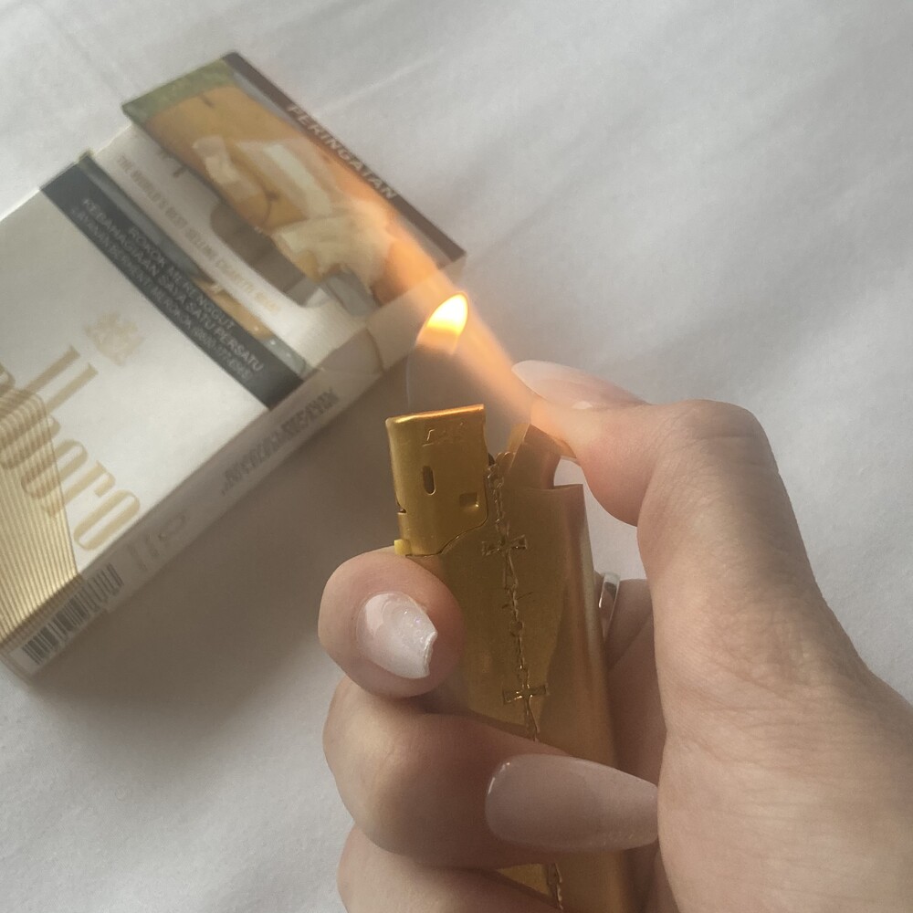 Golden cross lighter