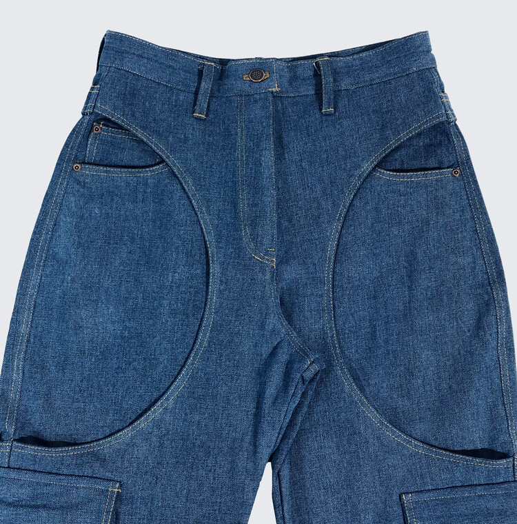 ★FULL OF SSUN★Circle Denim Cargo Pants★Denim★大人気★ M size SSZ denim easy cargo pants #PGC7Y0 | eBay