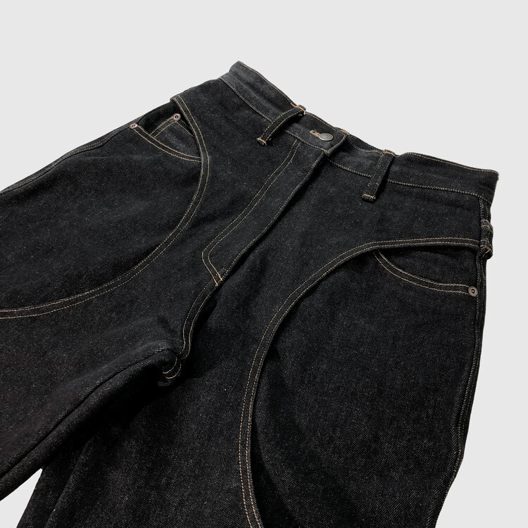 Circle Denim Cargo Pants (Vintage Black)