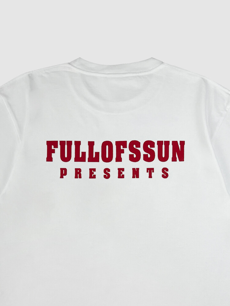 【FULL OF SSUN】FULL OF SSUN Cinema T-shirts R6014 FULL OF SSUN Cinema T-shirts (White)