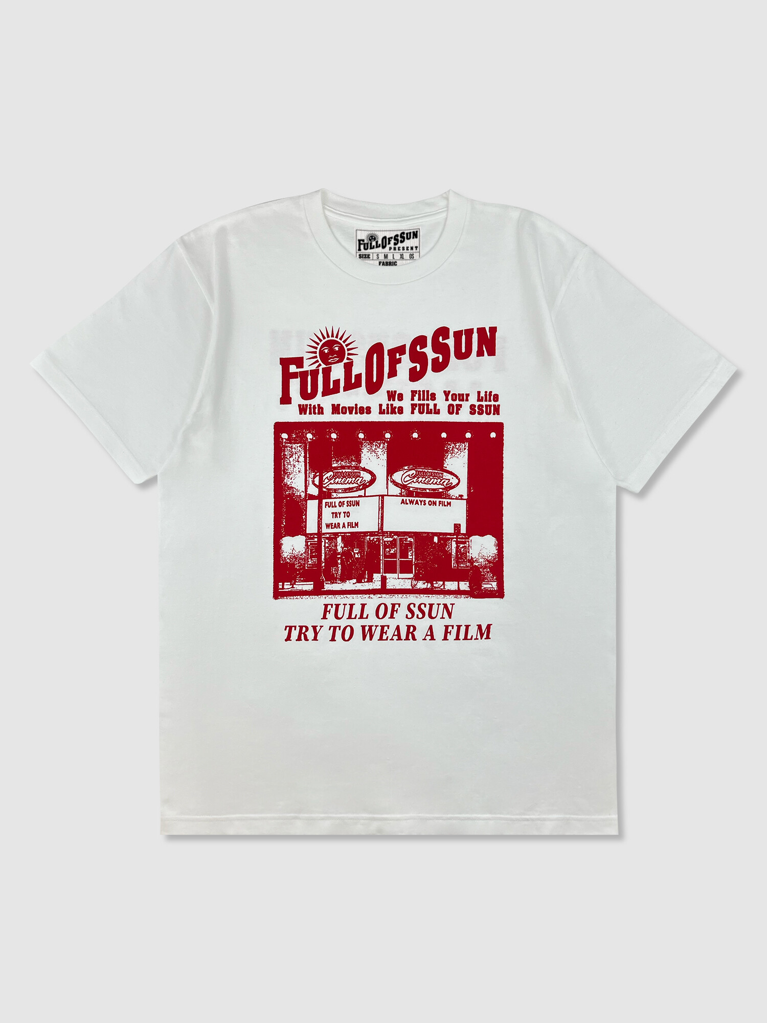 ★FULL OF SSUN★FULL OF SSUN Cinema T-shirts★White_Black★ image_1685582540231_1500.jpg