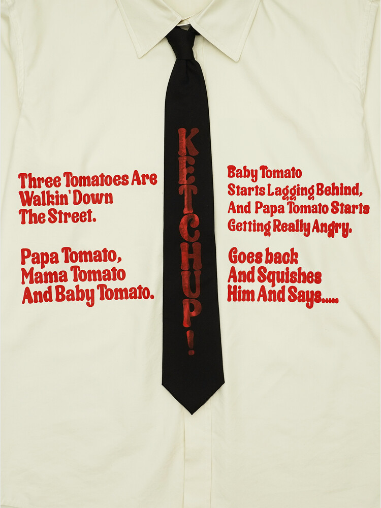[FULL OF SSUN] Ketchup! Joke Shirts /追跡付 Ketchup! Joke Shirts (Ivory)