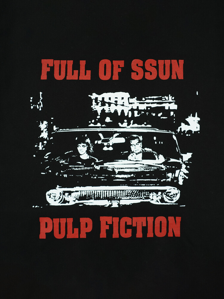 【FULL OF SSUN】PULP FICTION Drive T-shirts (Black) R6015 PULP FICTION Drive T-shirts (Black)