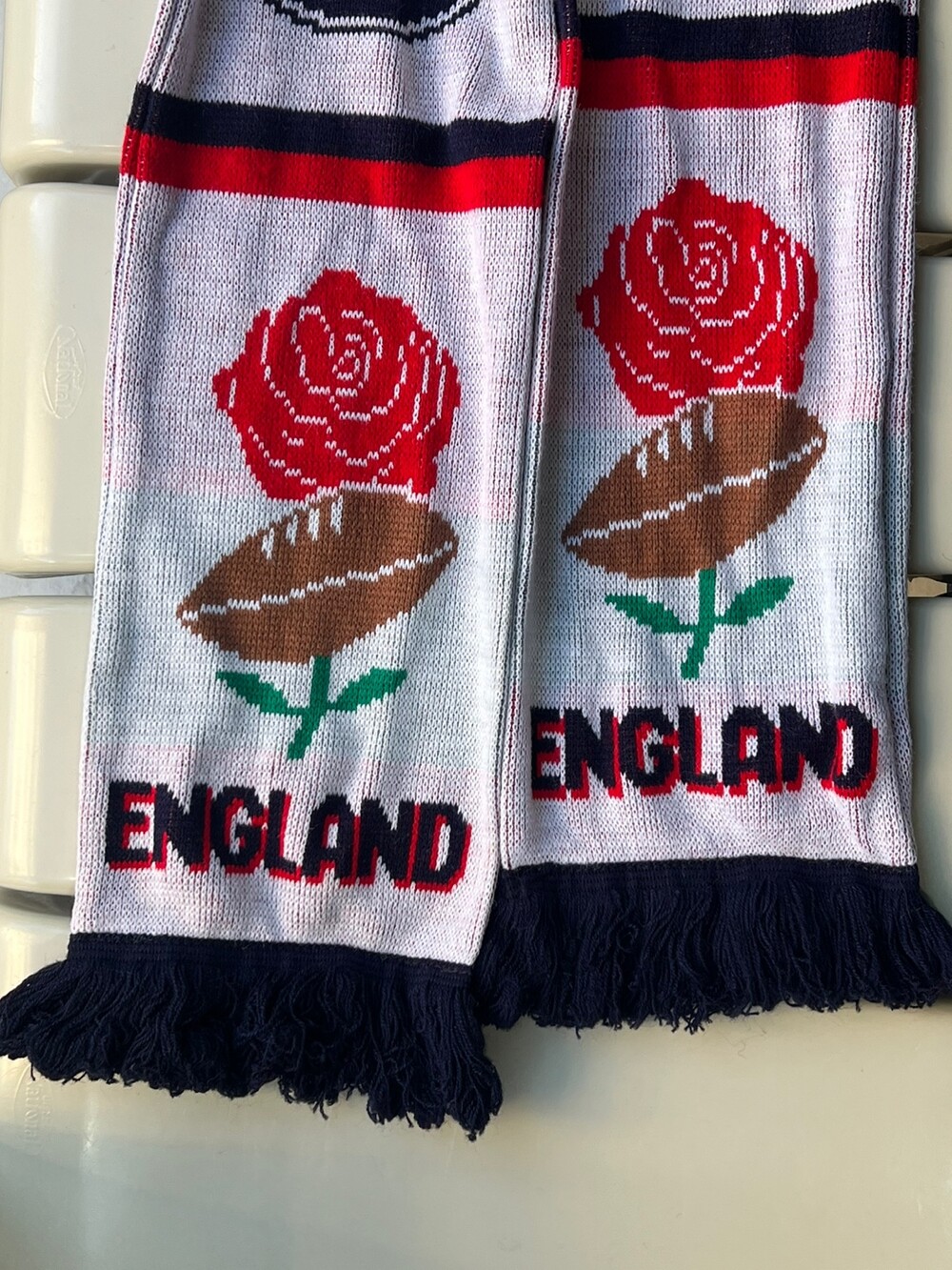 'ENGLAND RUGBY' VTG Football Scarf
