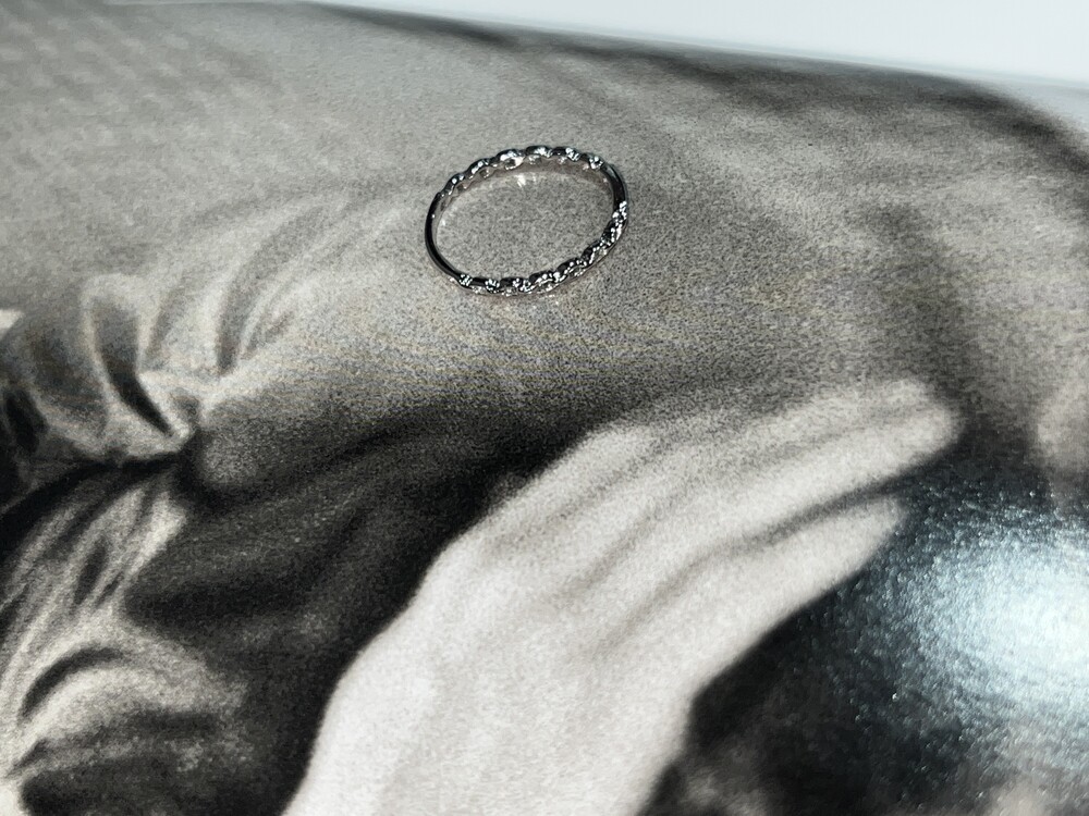 1723 Slim square chain Ring