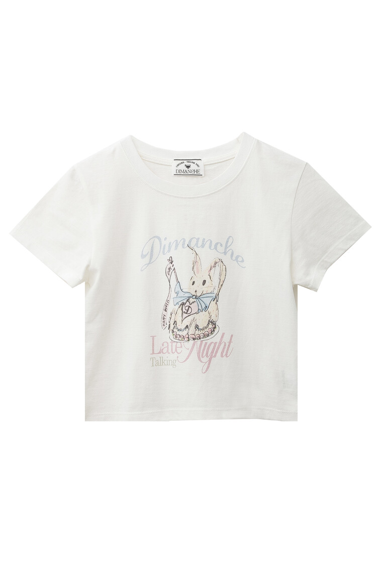 IVE着用 [DIMANCHE] RAVETY CROP T-SHIRT 아이브 착용] RAVETY CROP T-SHIRT