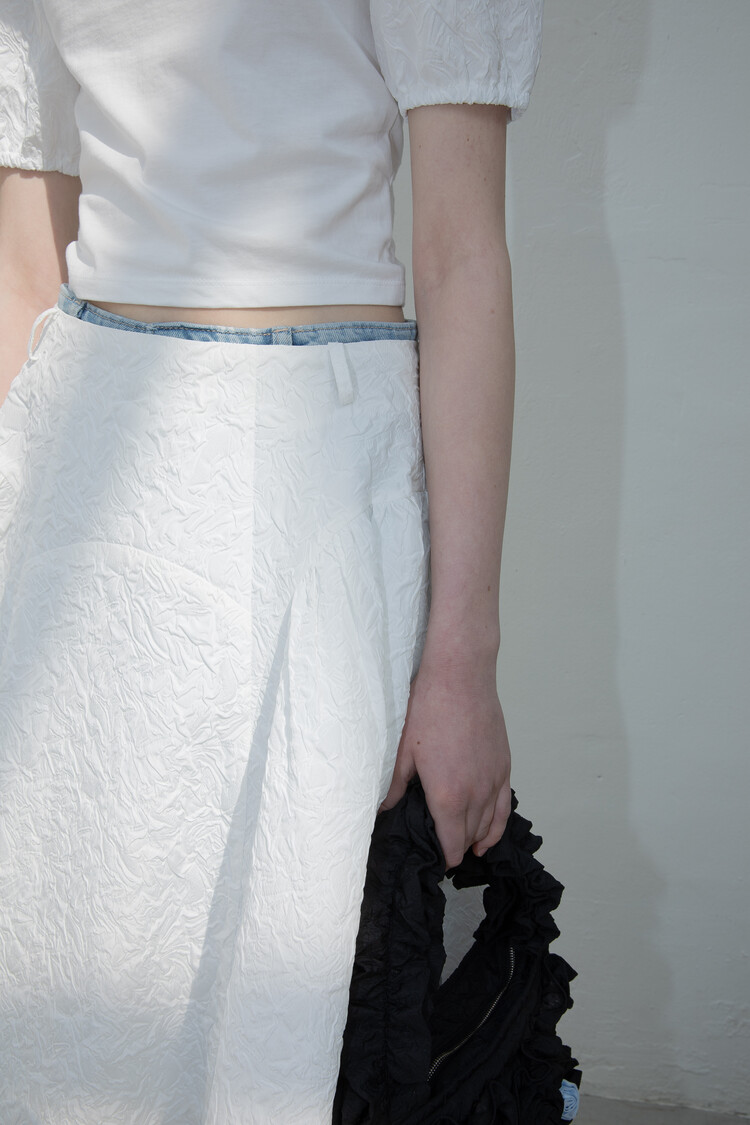【DIMANCHE】CAKE VOLUME SKIRT CAKE VOLUME SKIRT (WHITE)