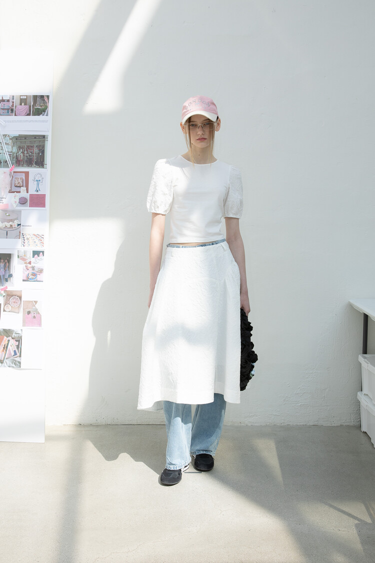 【DIMANCHE】CAKE VOLUME SKIRT CAKE VOLUME SKIRT (WHITE)