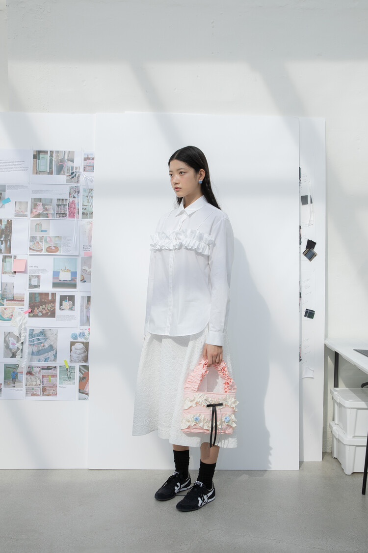 【DIMANCHE】CAKE VOLUME SKIRT CAKE VOLUME SKIRT (WHITE)