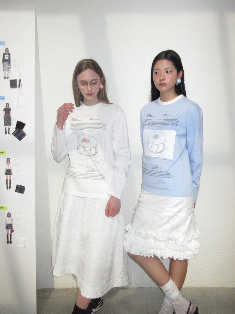 【DIMANCHE】CAKE VOLUME SKIRT CAKE VOLUME SKIRT (WHITE)