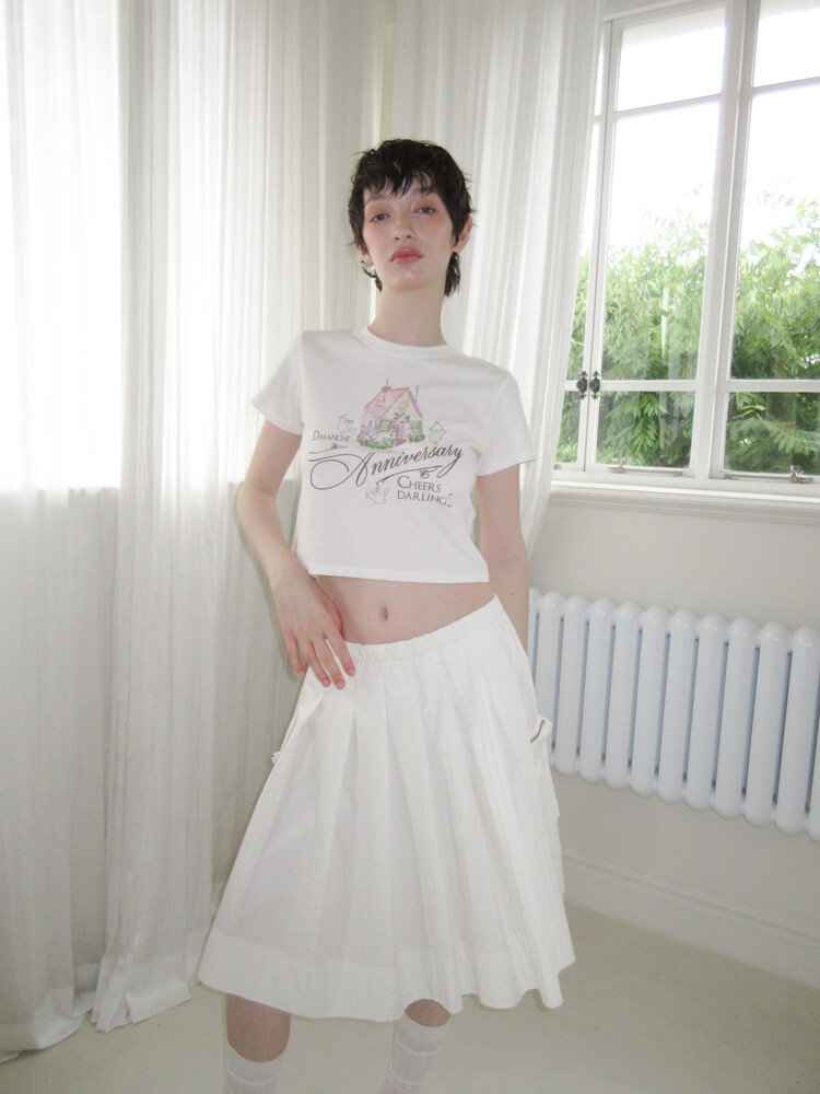 【DIMANCHE】VINTAGE HOUSE CROP T-SHIRT VINTAGE HOUSE CROP T-SHIRT