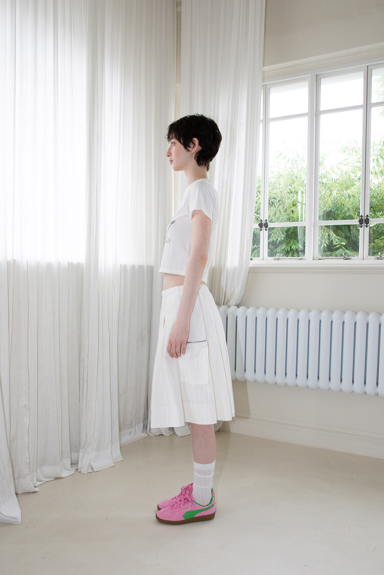 【DIMANCHE】VINTAGE HOUSE CROP T-SHIRT DIMANCHE】VINTAGE HOUSE CROP T-SHIRT (DIMANCHE/Tシャツ