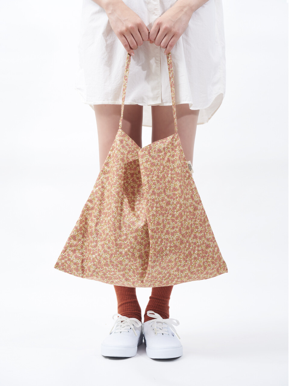 maison creme☆Floral eco bag Floral eco bag _ black