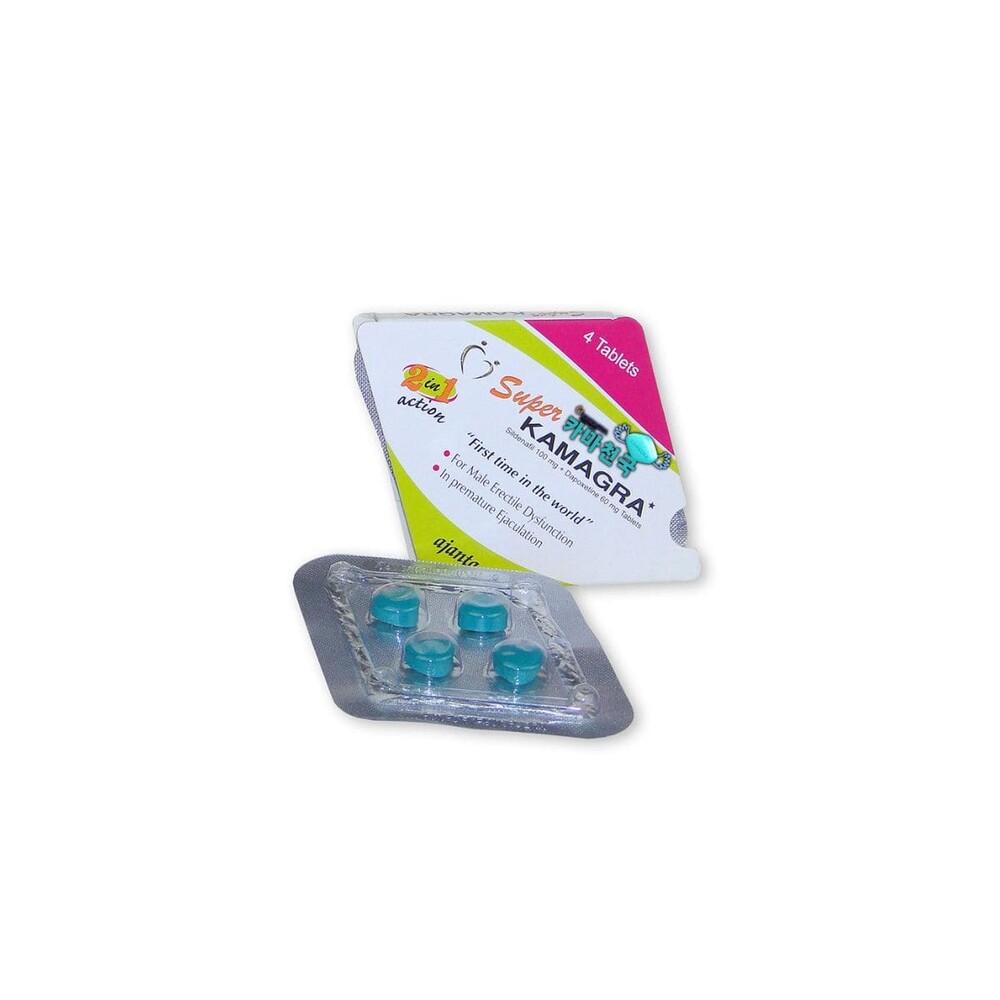  실데나필과 다파폭세틴 듀얼 성분으로 ED와 조루 개선을 동시에 제공하는 슈퍼카마그라 정품 안내 이미지.
