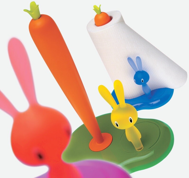 ALESSI Bunny & Carrot Kitchen Roll Holder