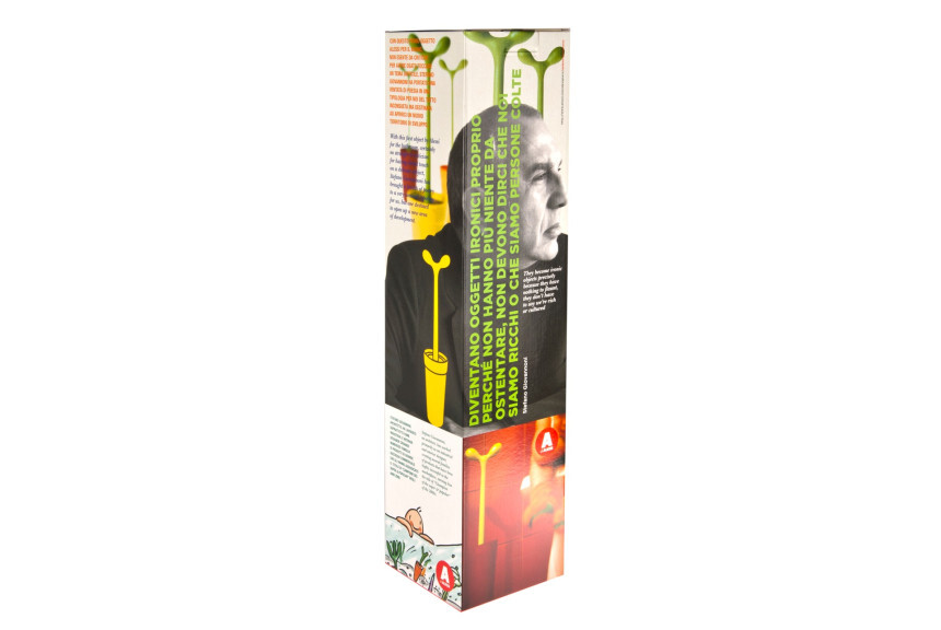 Alessi MERDOLINO Klobürste – Design-Ikone Aus Thermoplastischem Harz, Braun, 48 Cm, Von Stefano Giovannoni