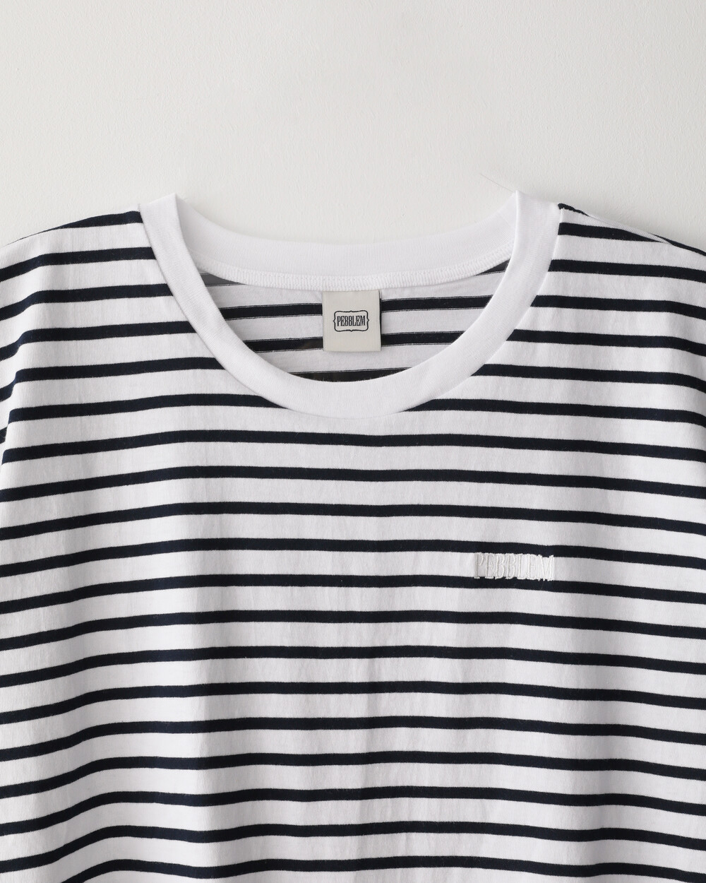 Striped Short-Sleeved Shirt Navy