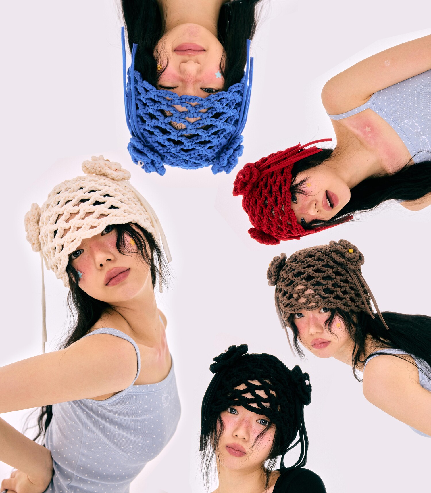 【YEGG】韓国人気新作★ Two Blooms Hat Two blooms hat