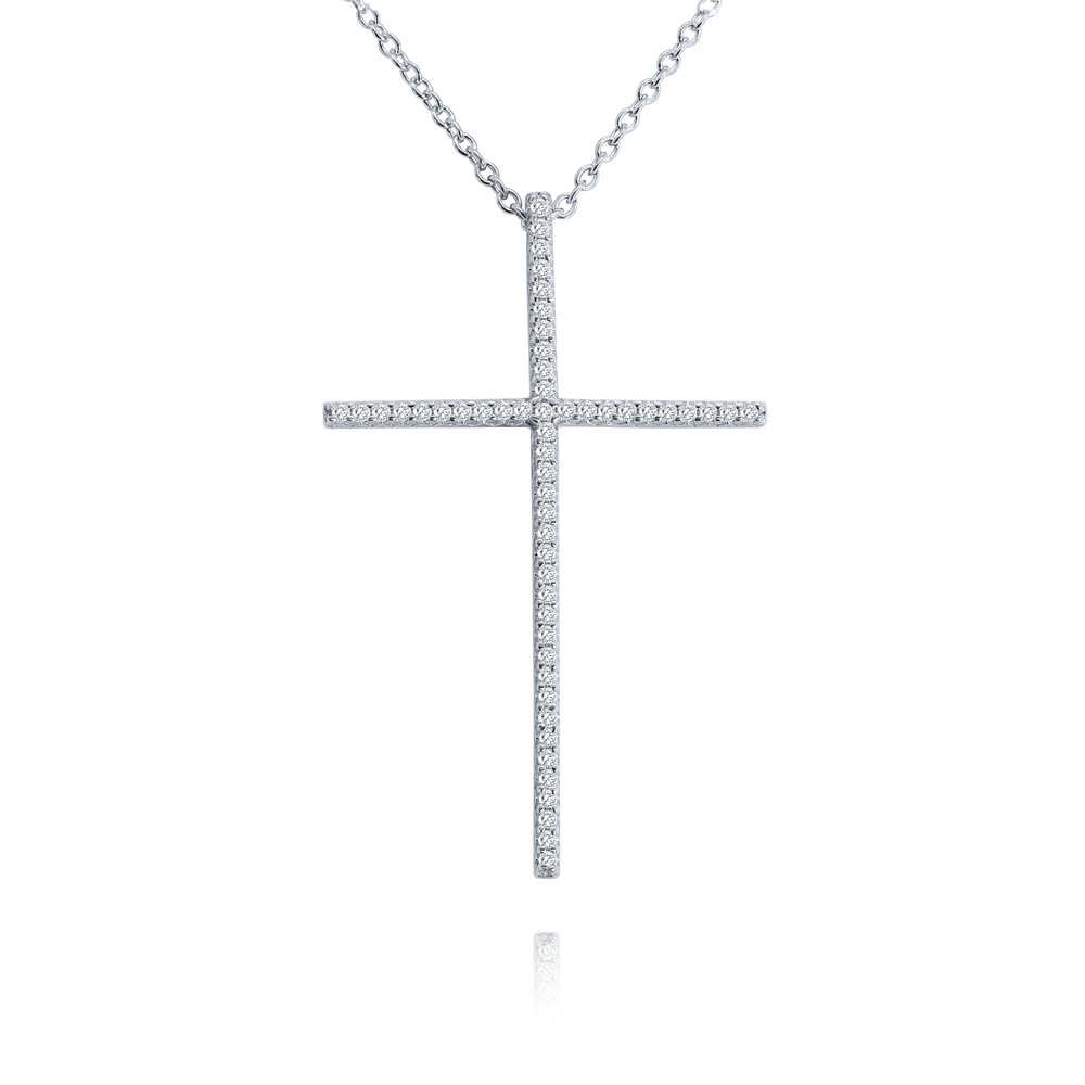 Leeds 실버 크로스 네크리스