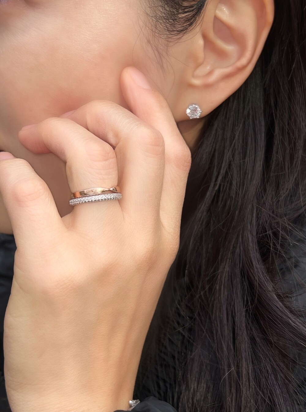 Lumi Guard Eternity Ring 실버