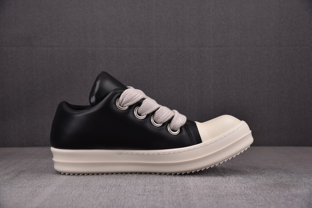 gd 릭 오웬스 점보 레이스 페디드 로우 블랙 미러급 고 퀄리티 공장직영