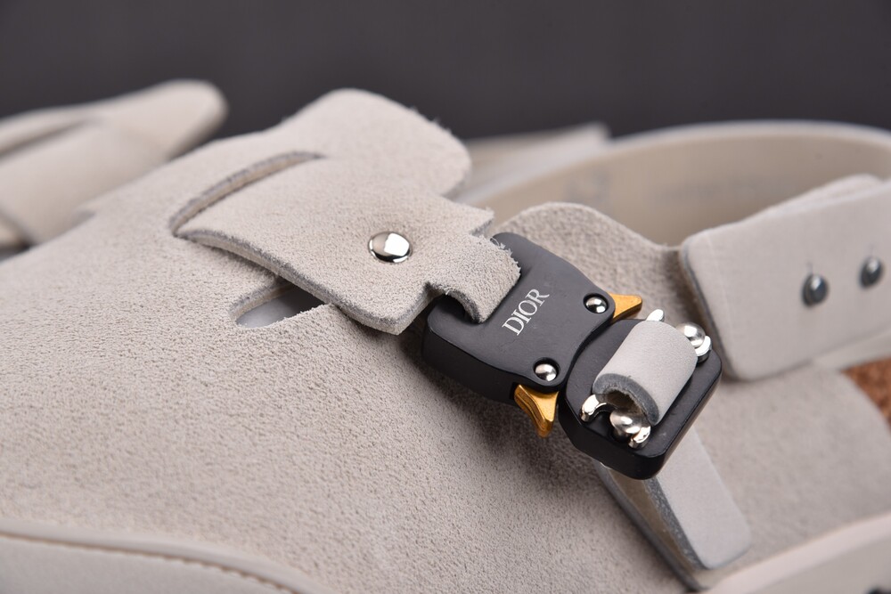 [BQ] 디올 x 버켄스탁 토키오 뮬 누벅 카프스킨 그레이지