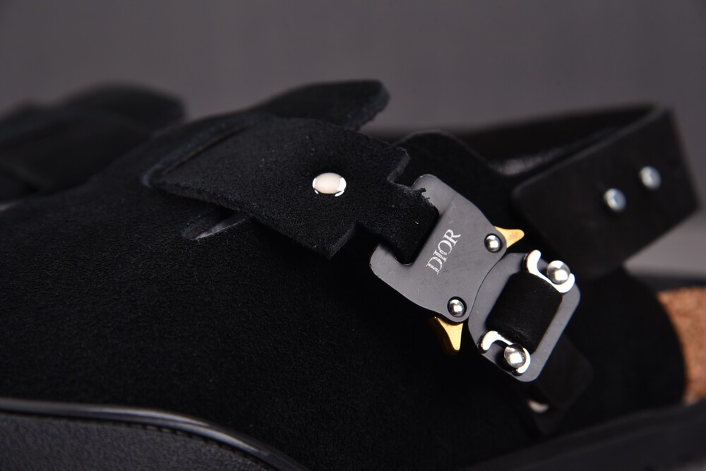 [BQ] 디올 x 버켄스탁 토키오 뮬 펠트 울 누벅 카프스킨 블랙08