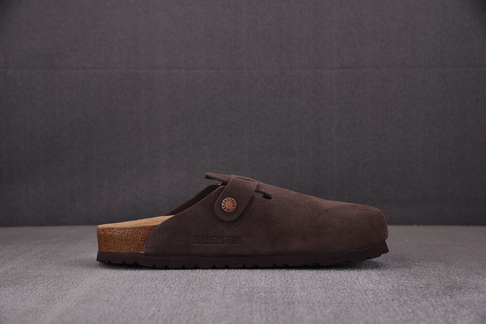 BIRKENSTOCK BOSTON SOFT FOOTBED TAUPE brown
