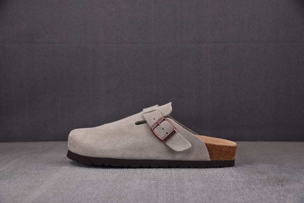 BIRKENSTOCK BOSTON SOFT FOOTBED TAUPE khaki