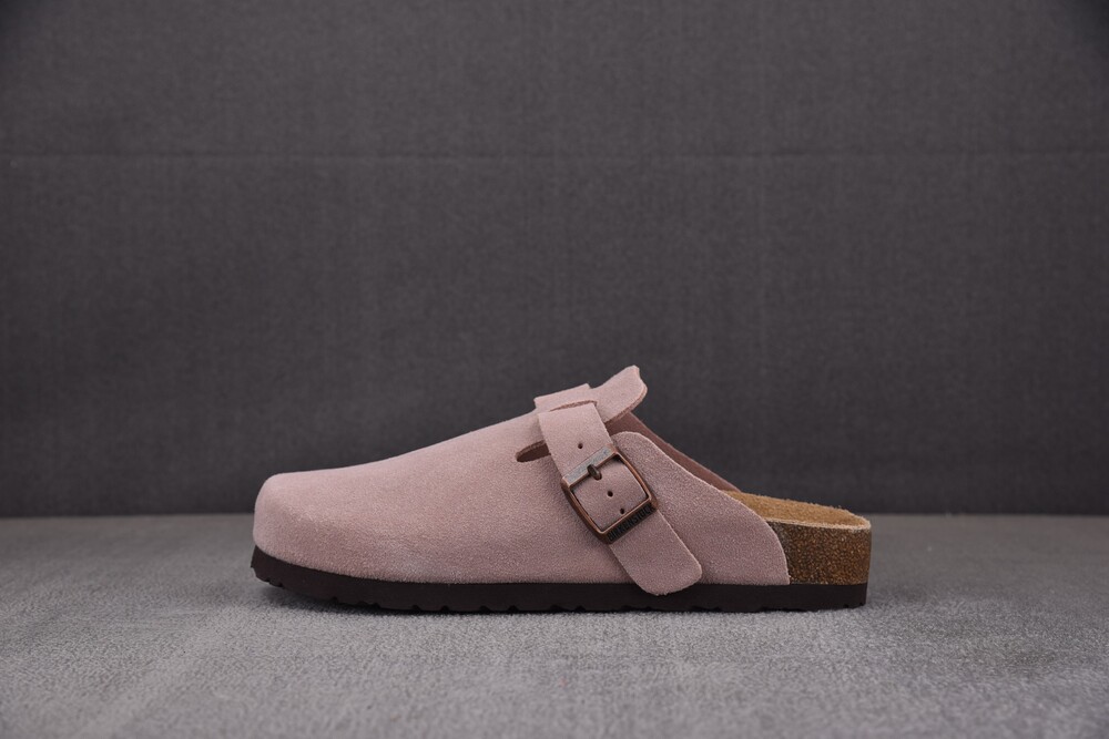 BIRKENSTOCK BOSTON SOFT FOOTBED TAUPE pink