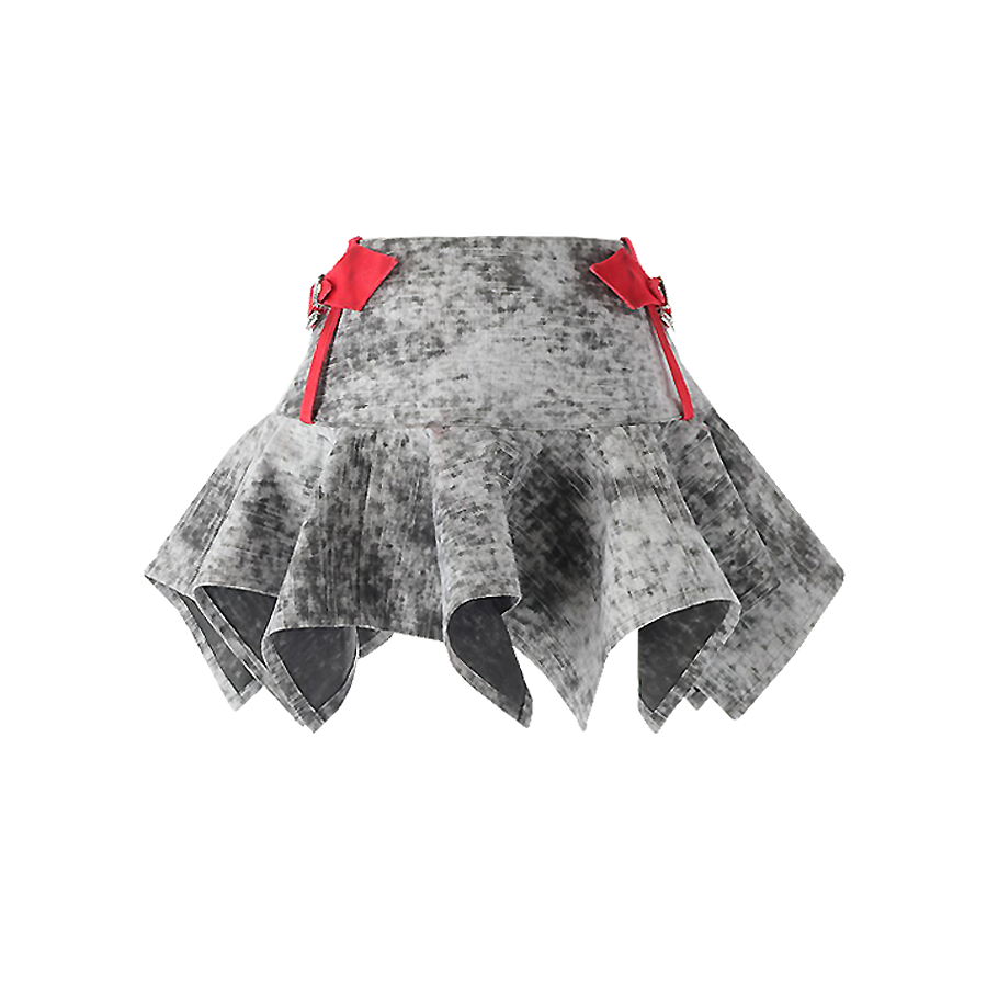 【honkyo】Bratty 3-Way Draped Mini Skirt Bratty 3-Way Draped Mini Skirt
