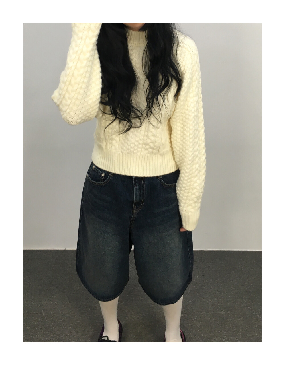 cable crop knit (2c)