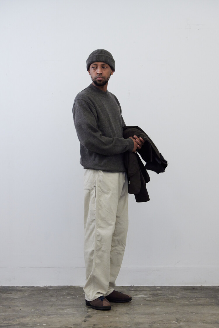 Waffle Cord Painter Pants (2color)