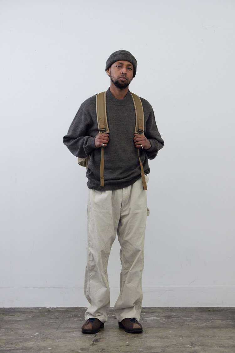 Waffle Cord Painter Pants (2color)