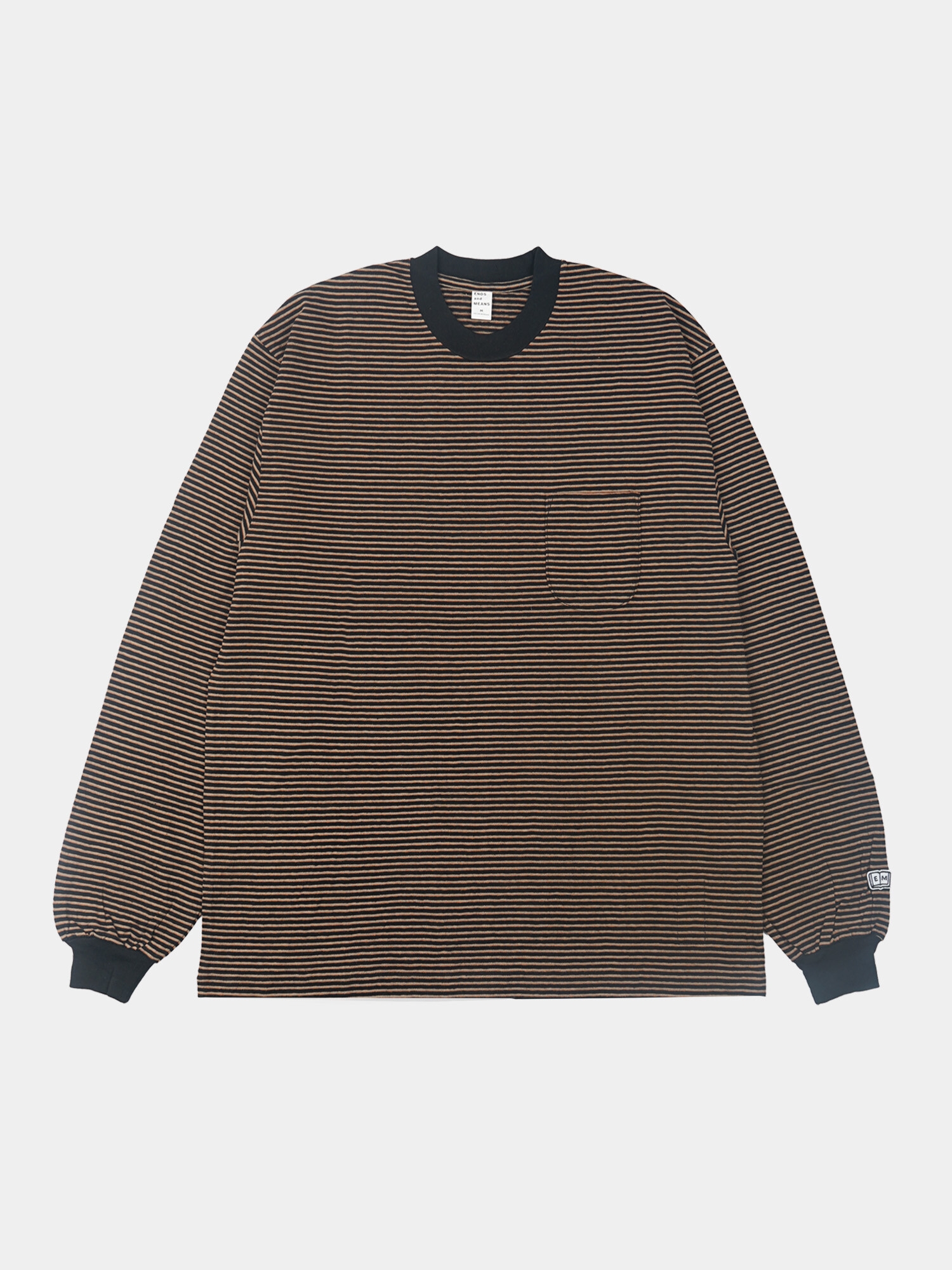 Horizontal Stripe L/S Tee (2color)