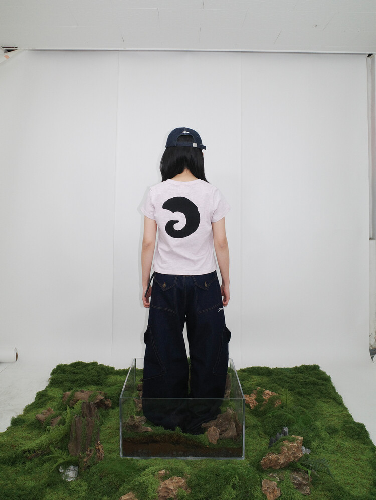 ◆TANSANMAGNESIUM Horn Applique T-Shirt/3色◆ 07.04 예약배송) Horn Applique W Tee in Light Pink
