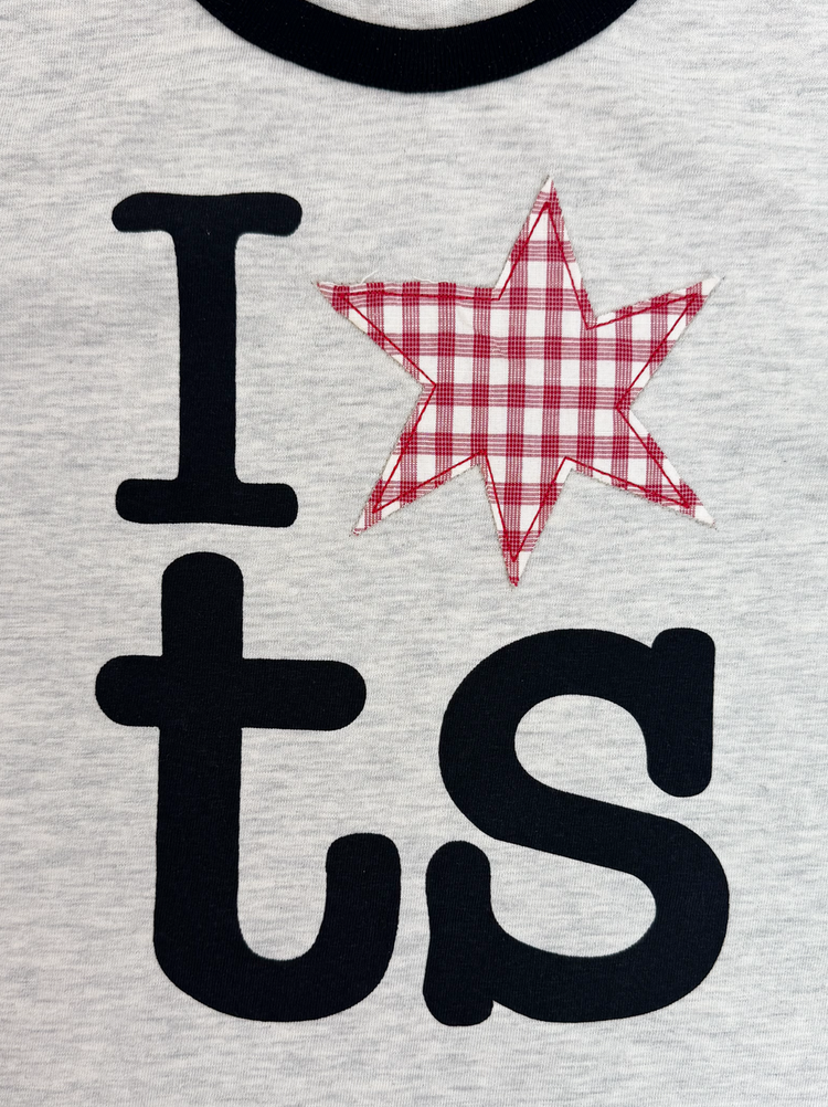 ★TANSANMAGNESIUM★ Ringer T-Shirt W Ringer Tee in Ivory
