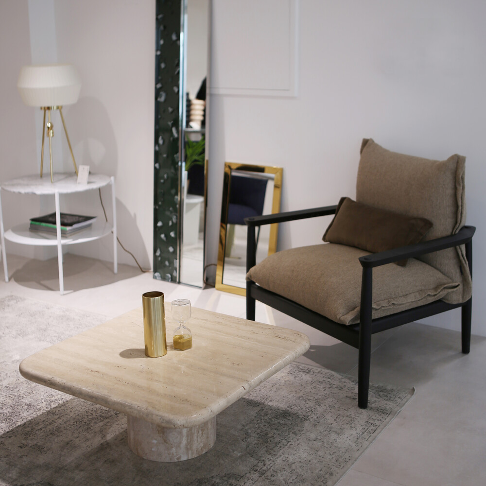 Classic Travertine Sofa Table