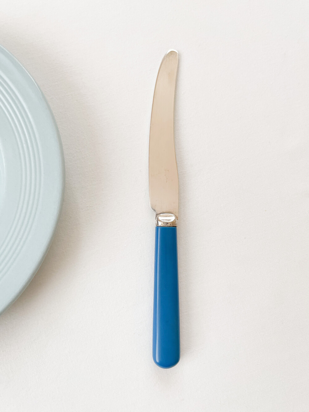 1940s french blue silver jam & butter knife