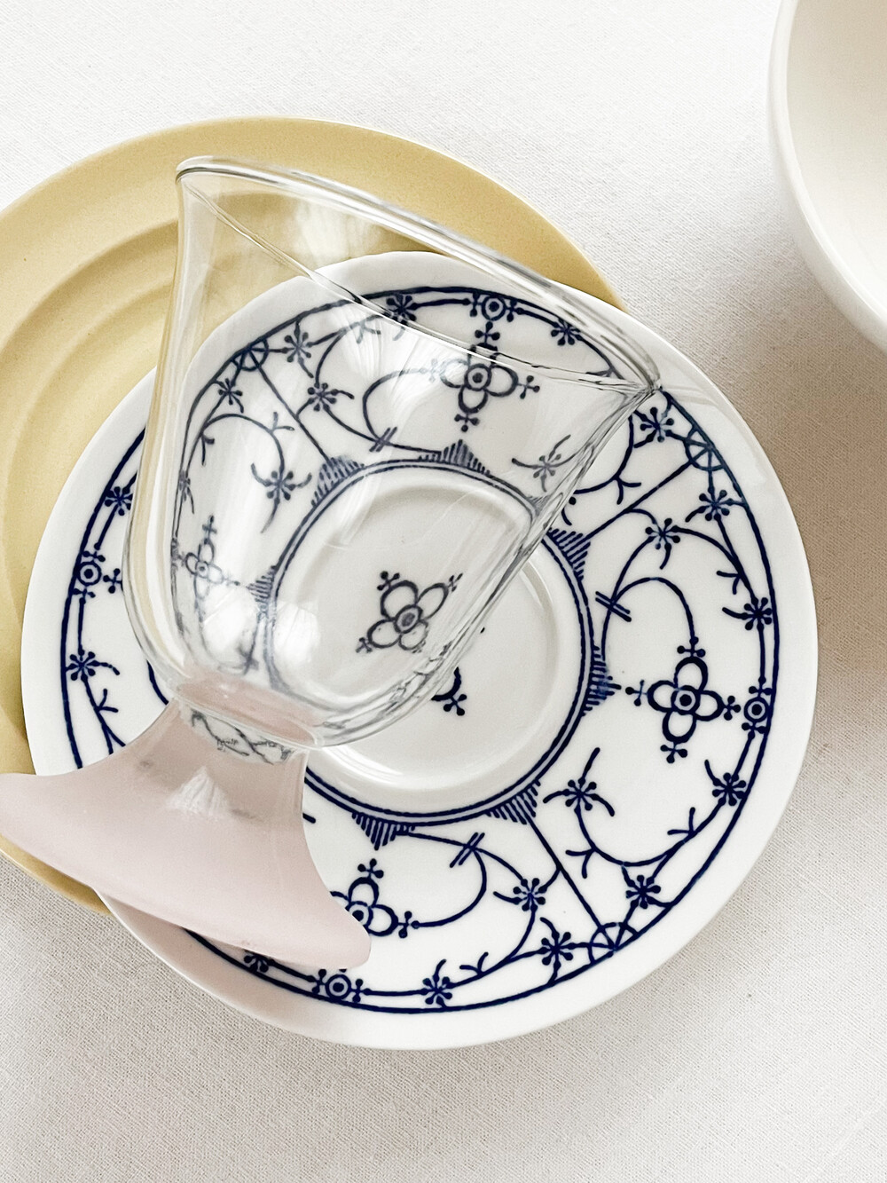 1940s branksome pottery butter yellow plates